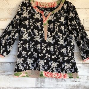 Little Journeys Chicago EUC Floral multi pattern top. Always cheery & adorable!